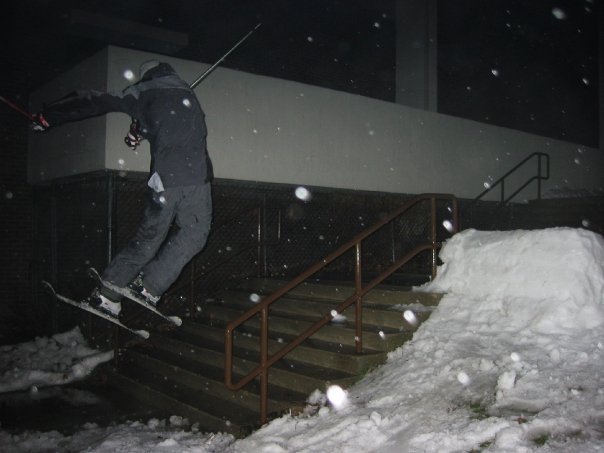 A really short handrail.