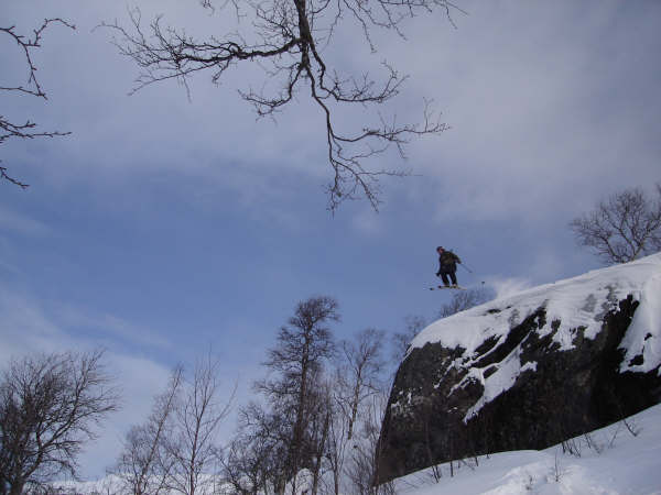 A small hang time(lands outside of picture)