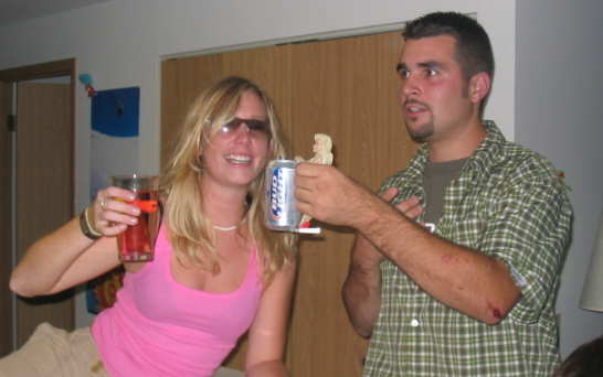 a toast to cheap beer and wine