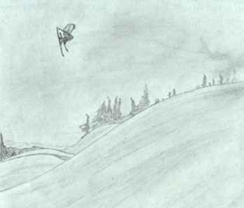 A warm up sketch of Szocs from Freeskier
