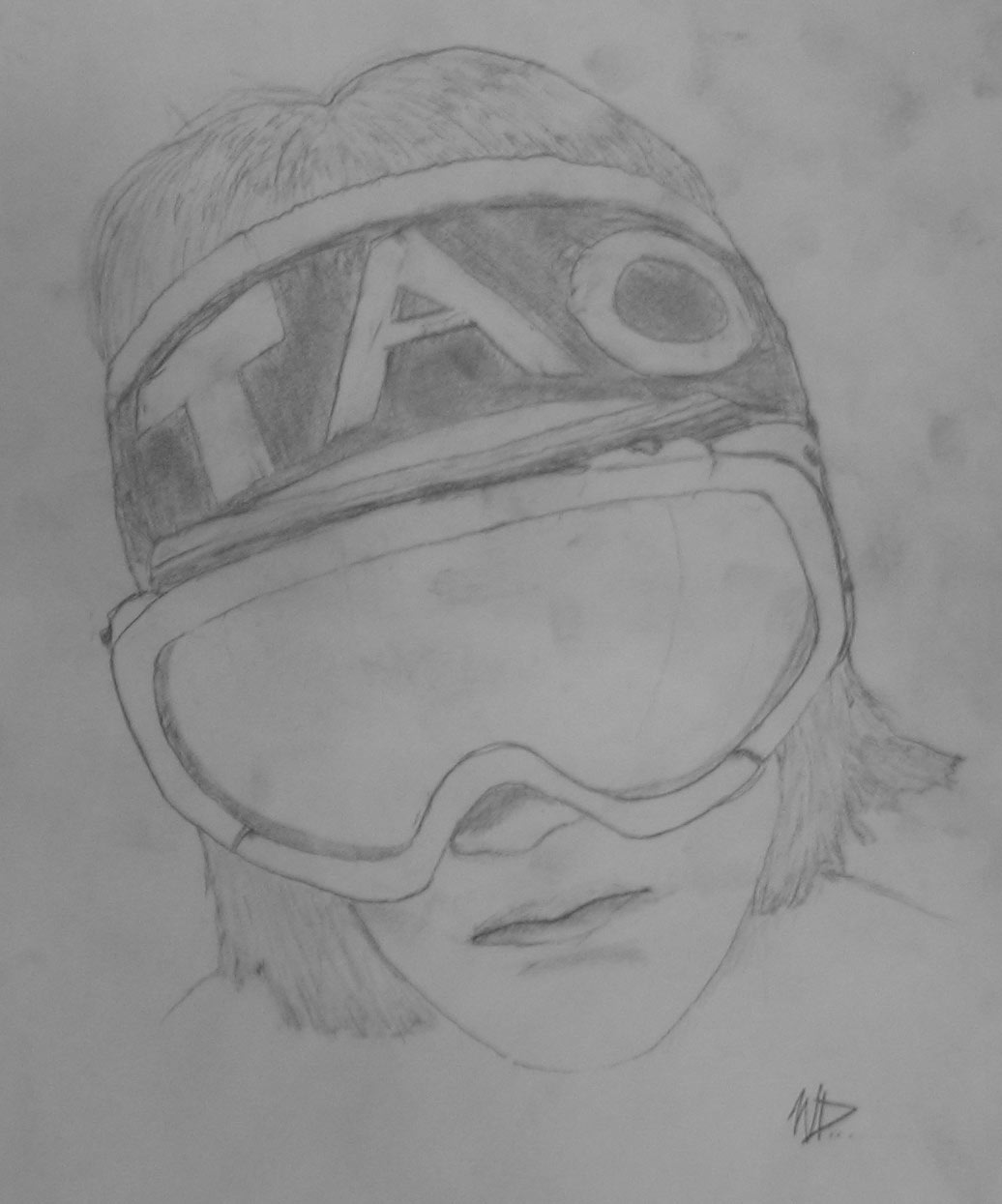 Abek inspired me to do a quick self-portrait sketch