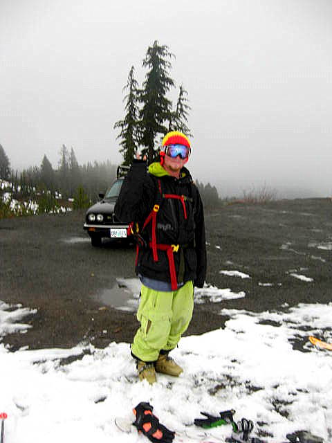 About to ski on halloween