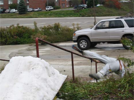 Accidental Front Flip of Handrail