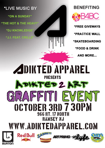 Adikted 2 Art Graffiti Contest