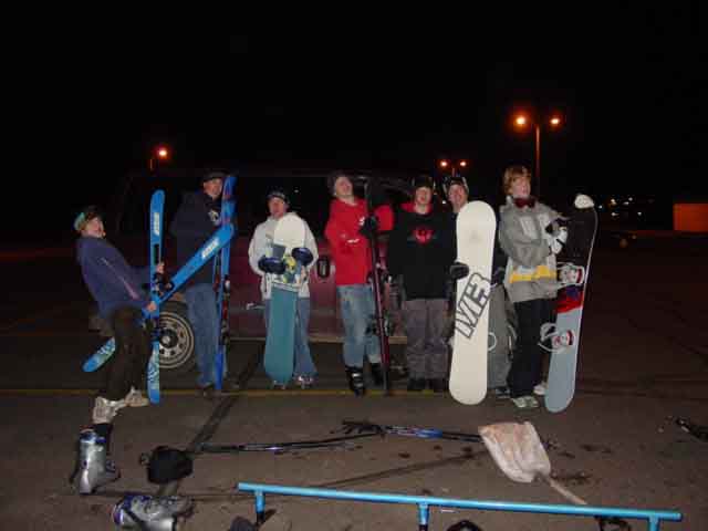 after getting busted, for hitting a rail behind the hockey rink