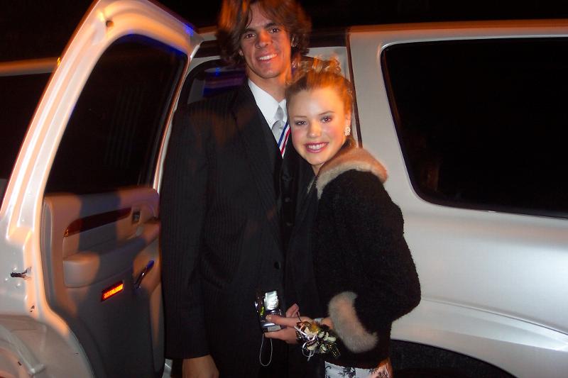 after-prom with the stretch escalade