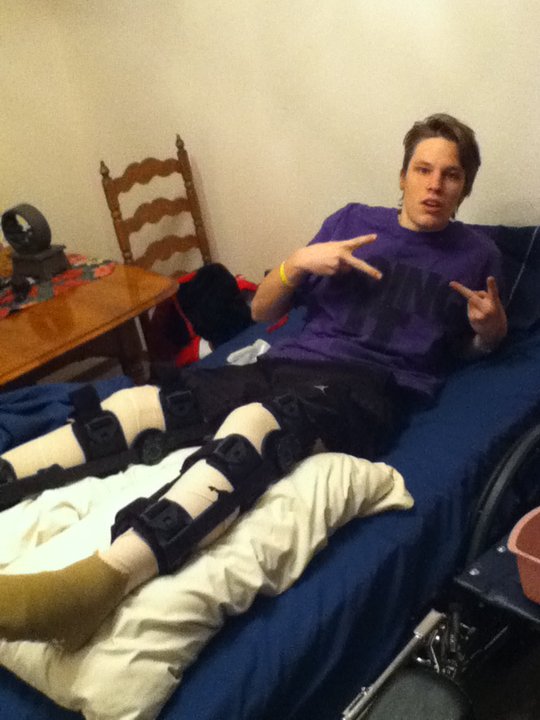 Aftermath of hitting a tree