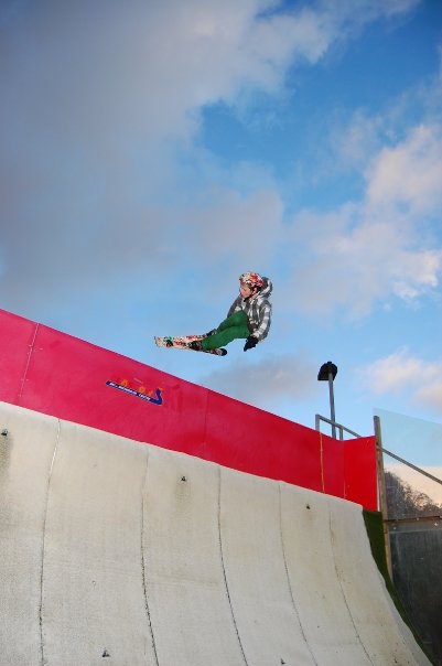 Air at Bella Quarter Pipe