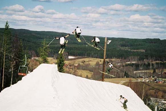 Air to fakie in corner sequence