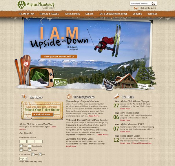 Alpine meadows website