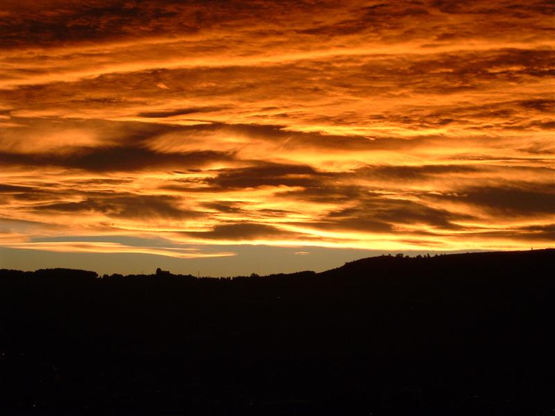 ..and the sky was on fire