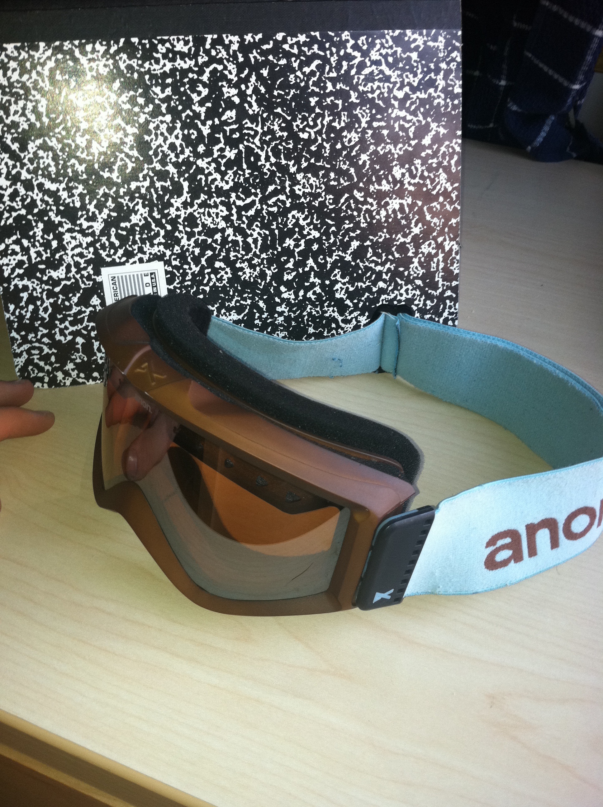 Anon Figment Goggles Baby Blue and Chocolate Brown