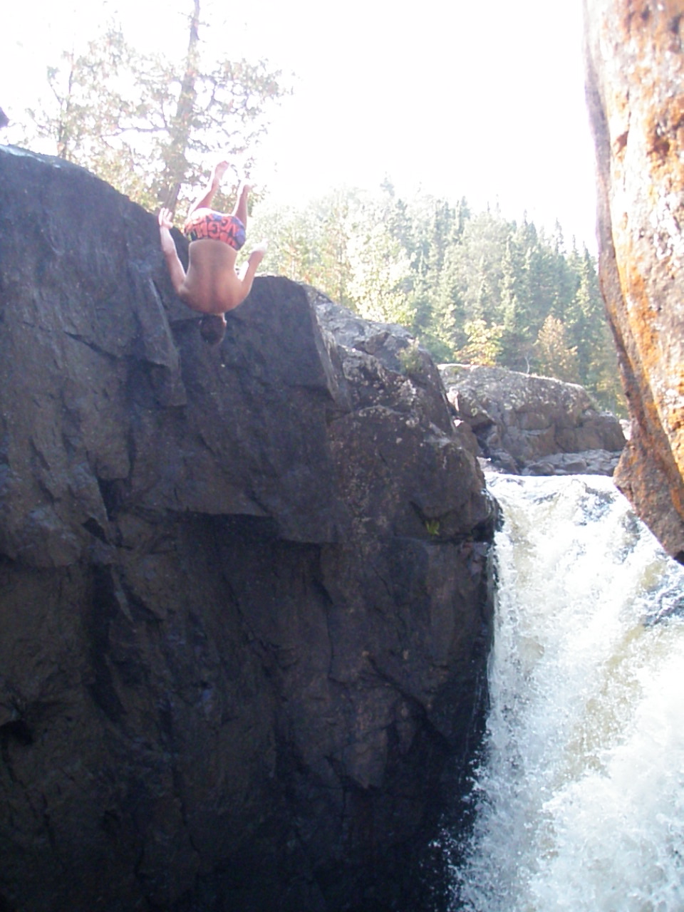 Another gainer into mackenzie falls