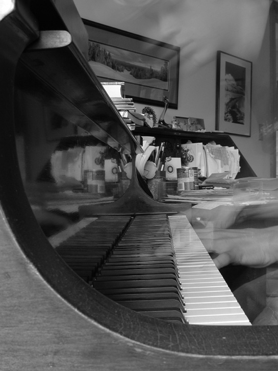 Another Multiple Exposure Playing Piano