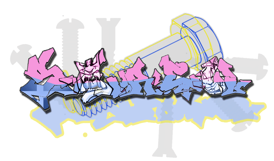 another S-CREW graffiti .