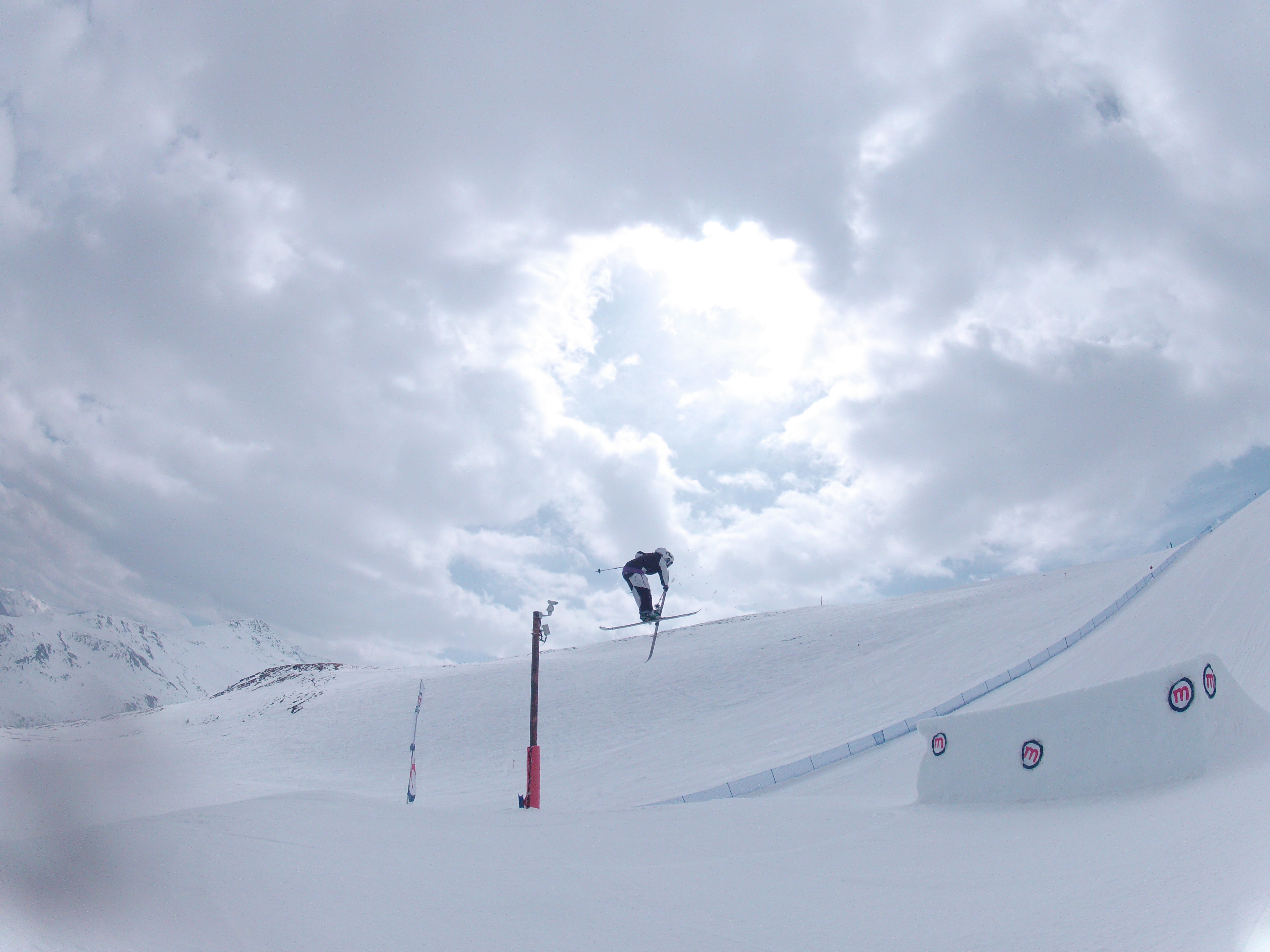 Another Telemark nose grab