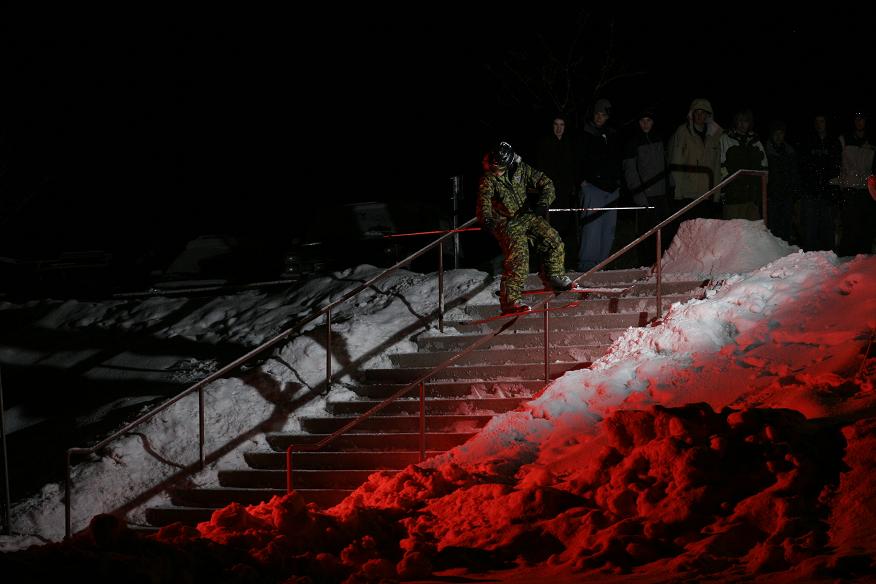 another time hitting the rail