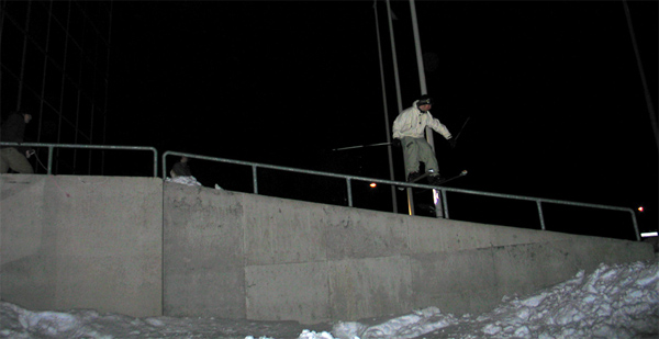 Another unnatural slide on same rail