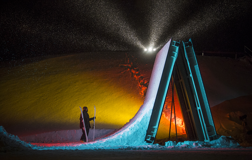 Antti checking out spot.