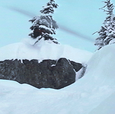 ape like jump off rock