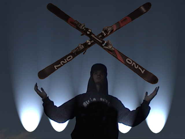 are those skis levitating?