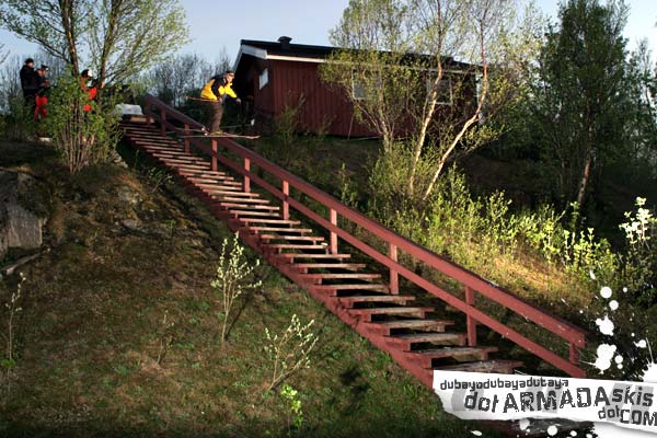 Armada teamrider JF Cusson railing in Narvik