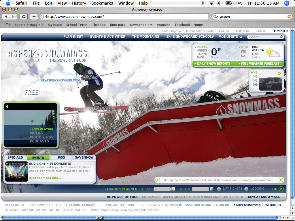 Aspen homepage