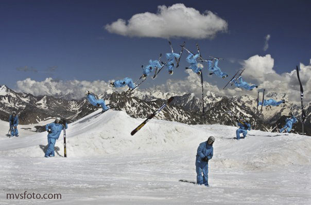 At Elbrus mountain, the Caucasus
