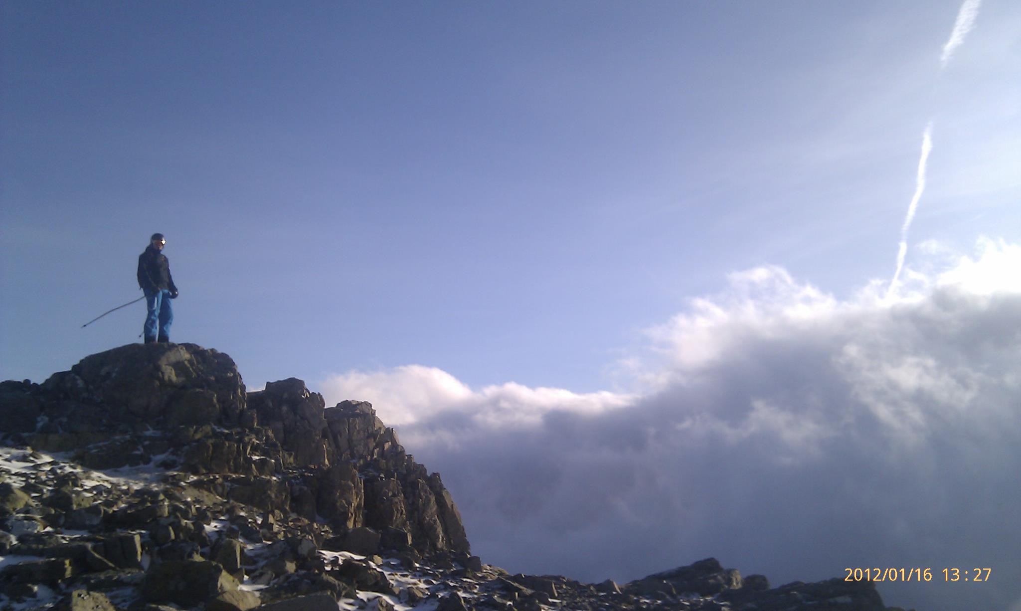 at the top of glencoe ski centre