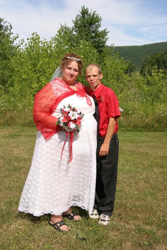 Audrey-Anne And Bart On There Weding Day