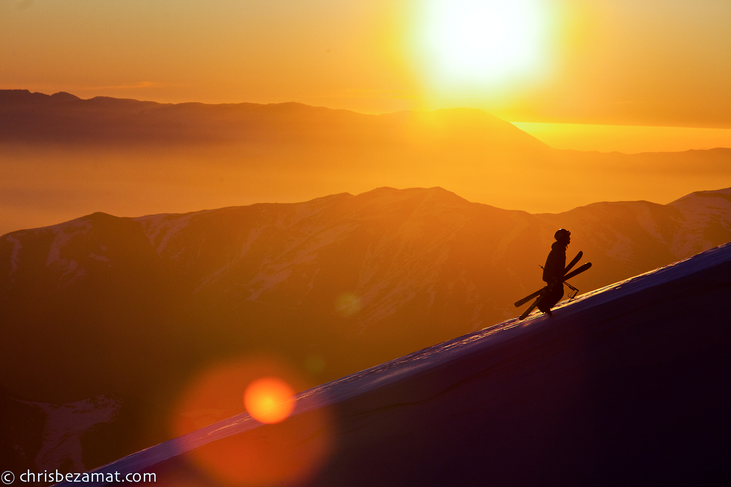 August Sunset In La Parva