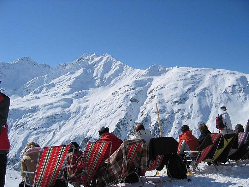 austrians have little here, but they love to get tan at 3100 meters