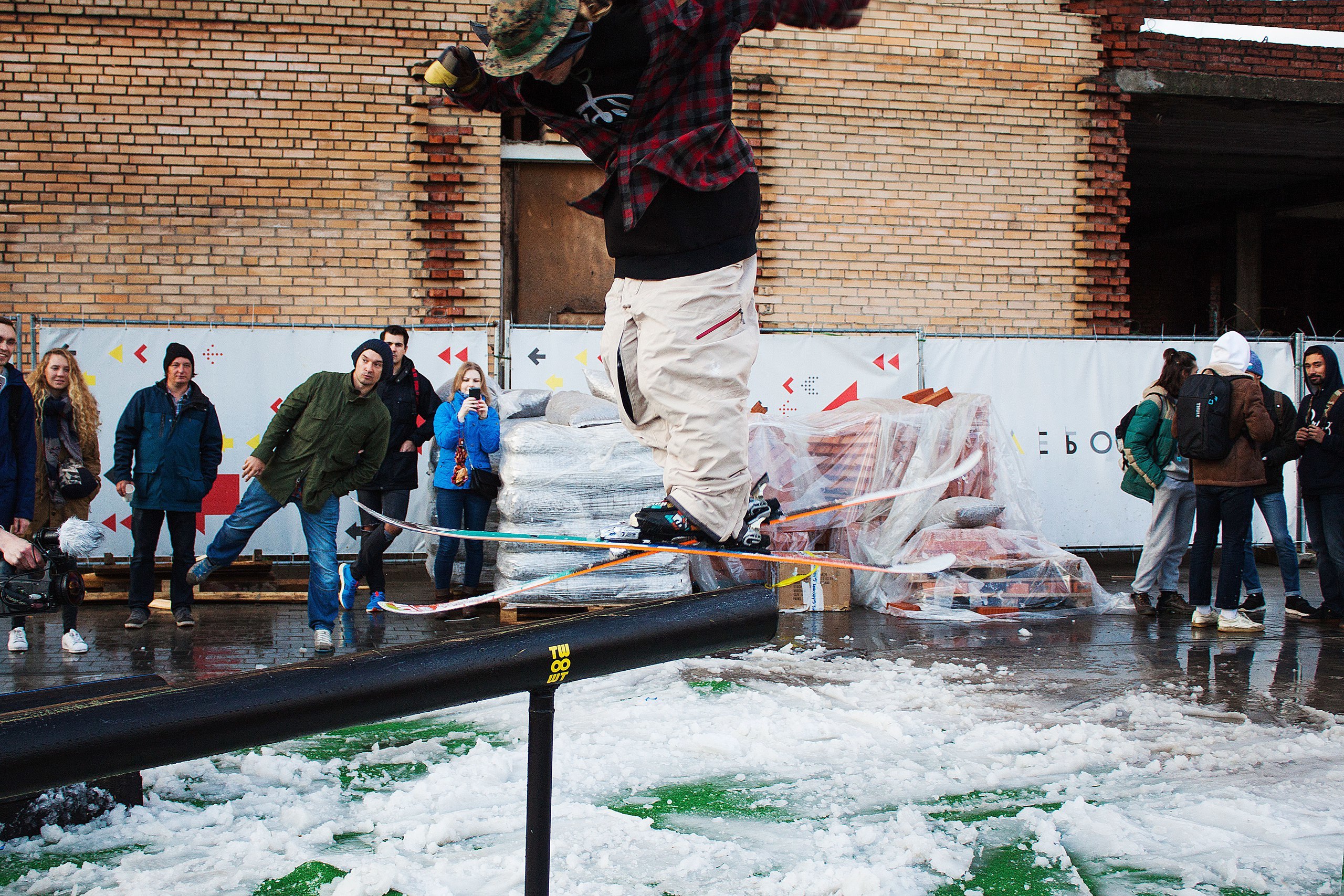 autumn fun ski contest in mocsow