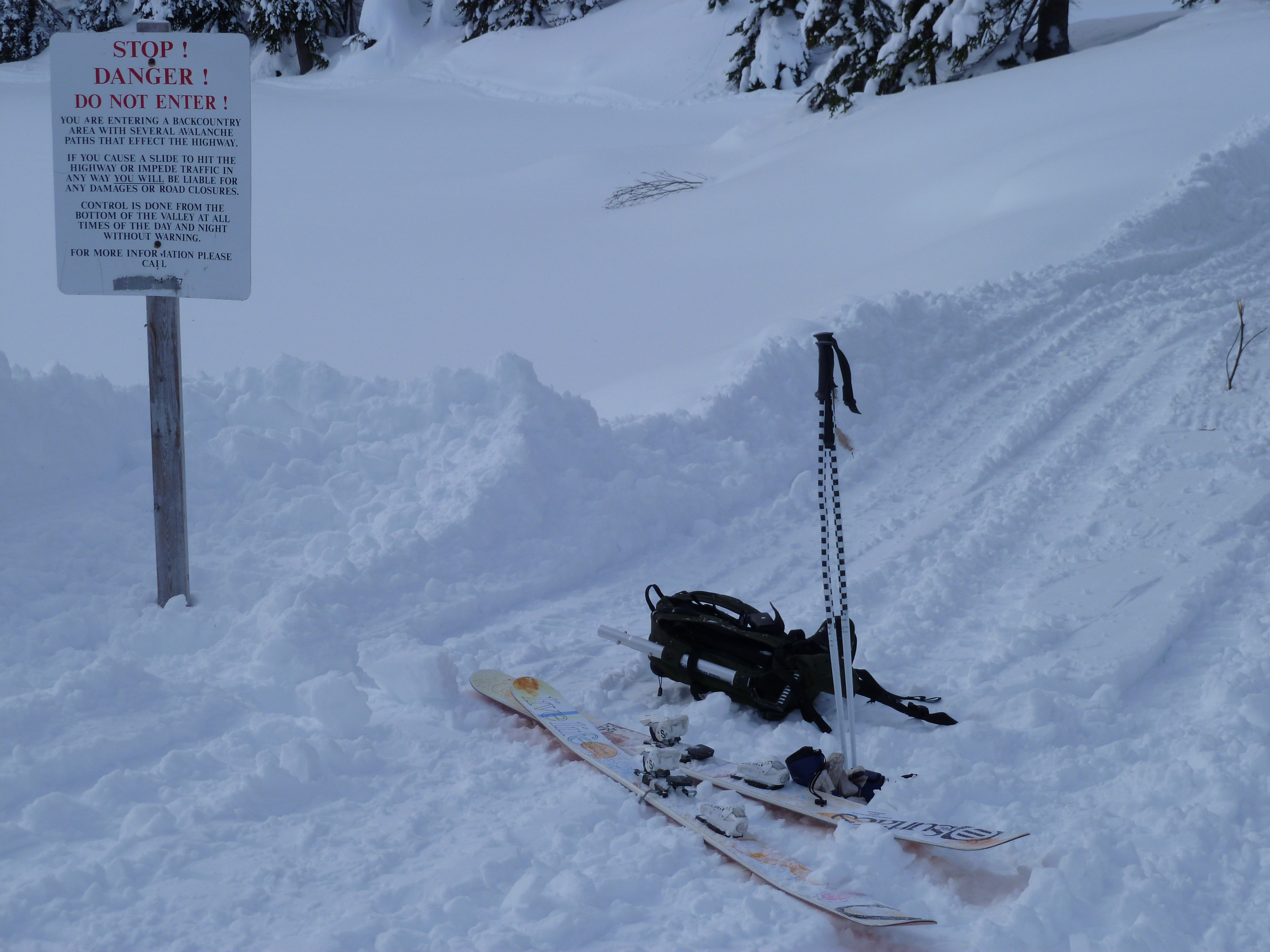 Avalanche Control Warnings