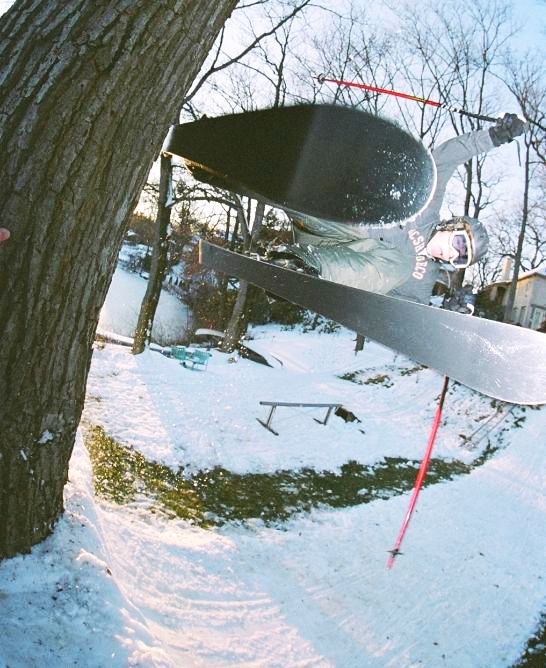 aweeesome shot of tree jib!