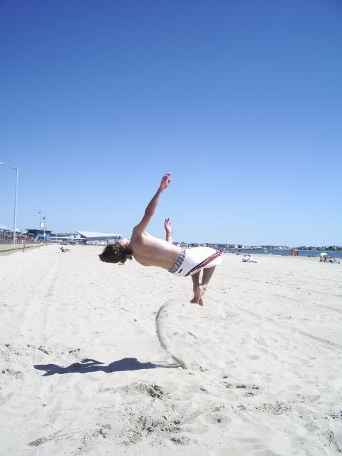 Back 180 on the ground... 