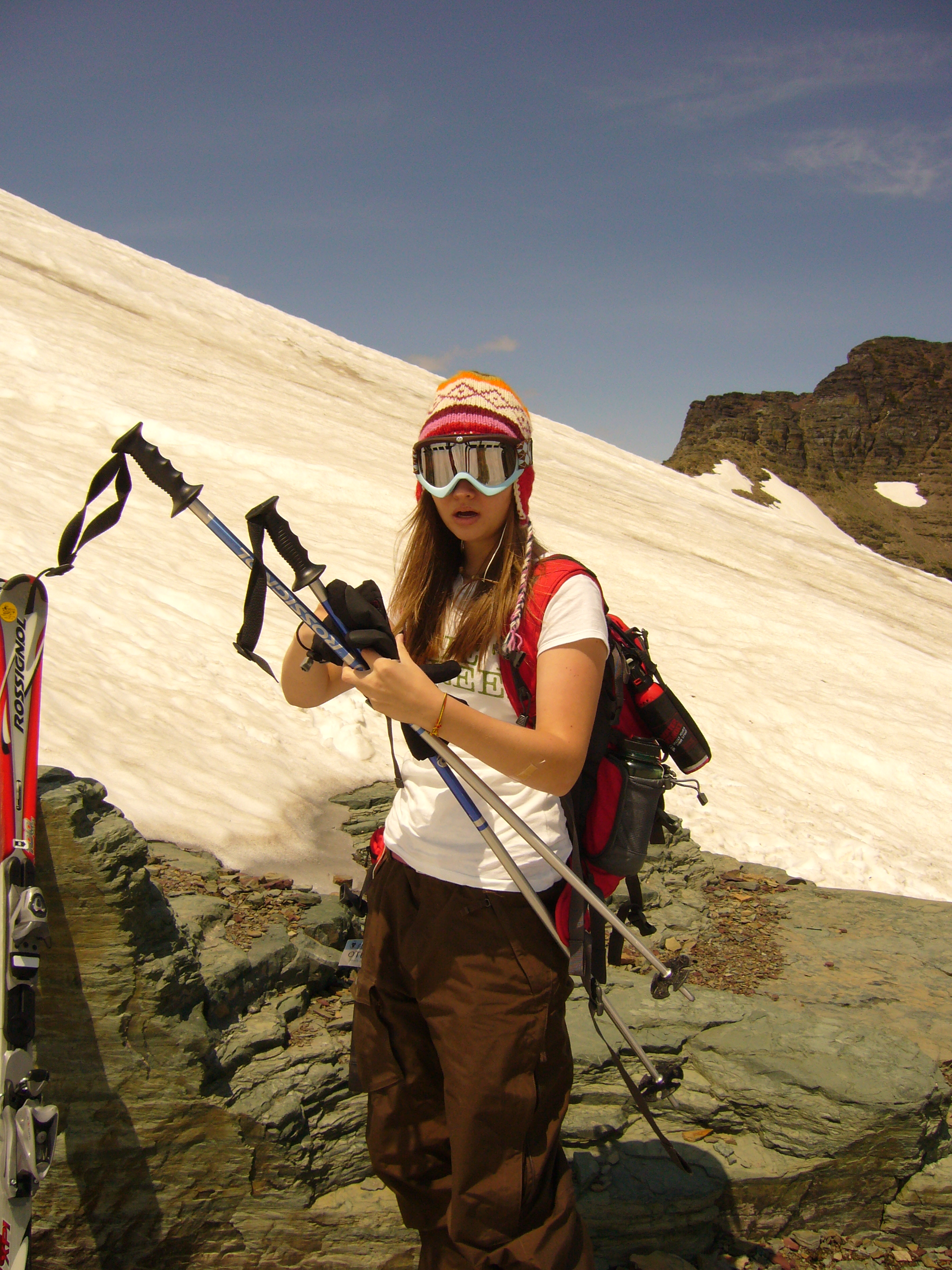 Back country glacier skiiiin