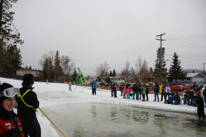 Back flip into the slush cup