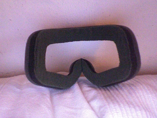 Back of silver frame