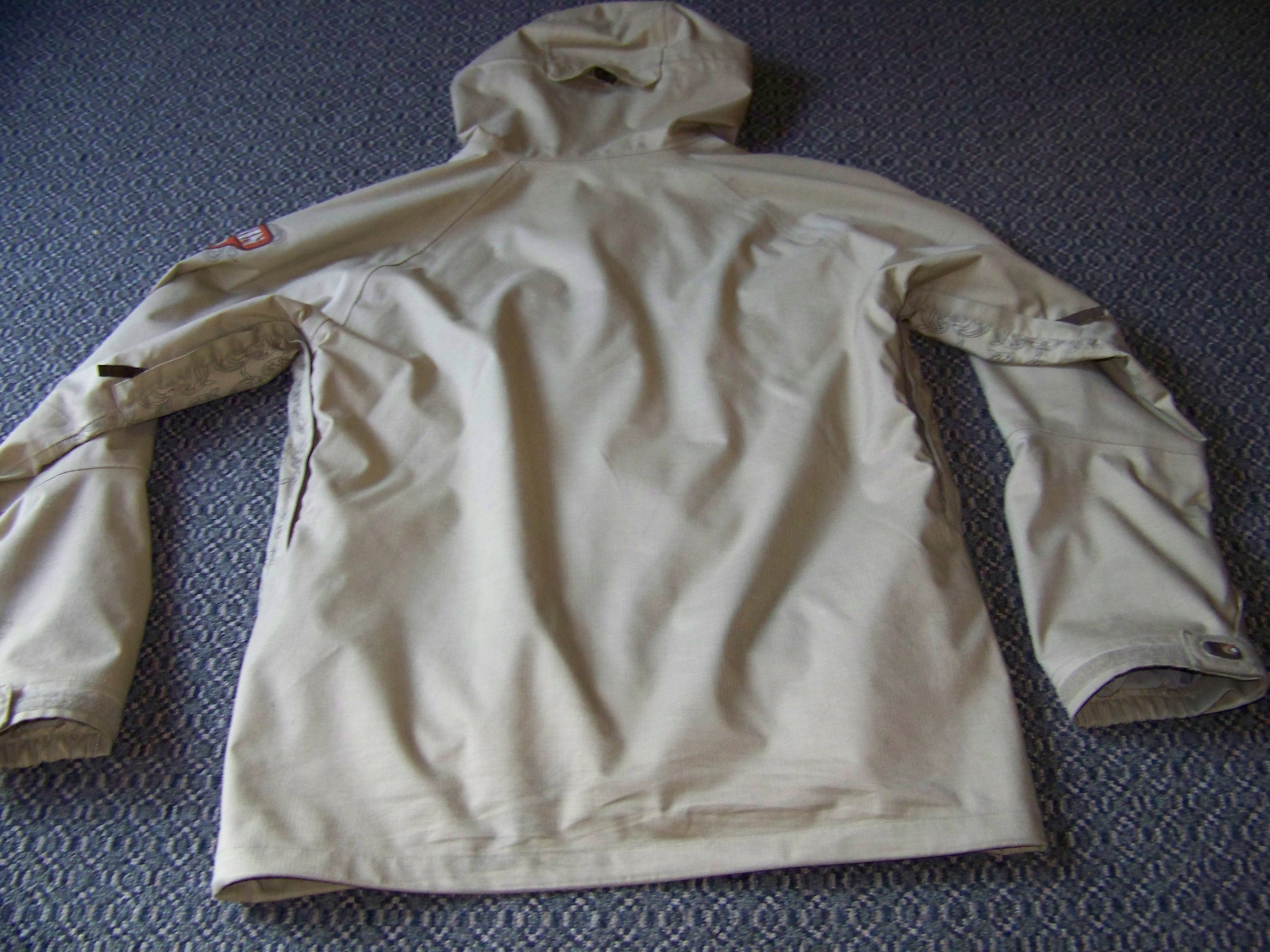 Back of ski jacket
