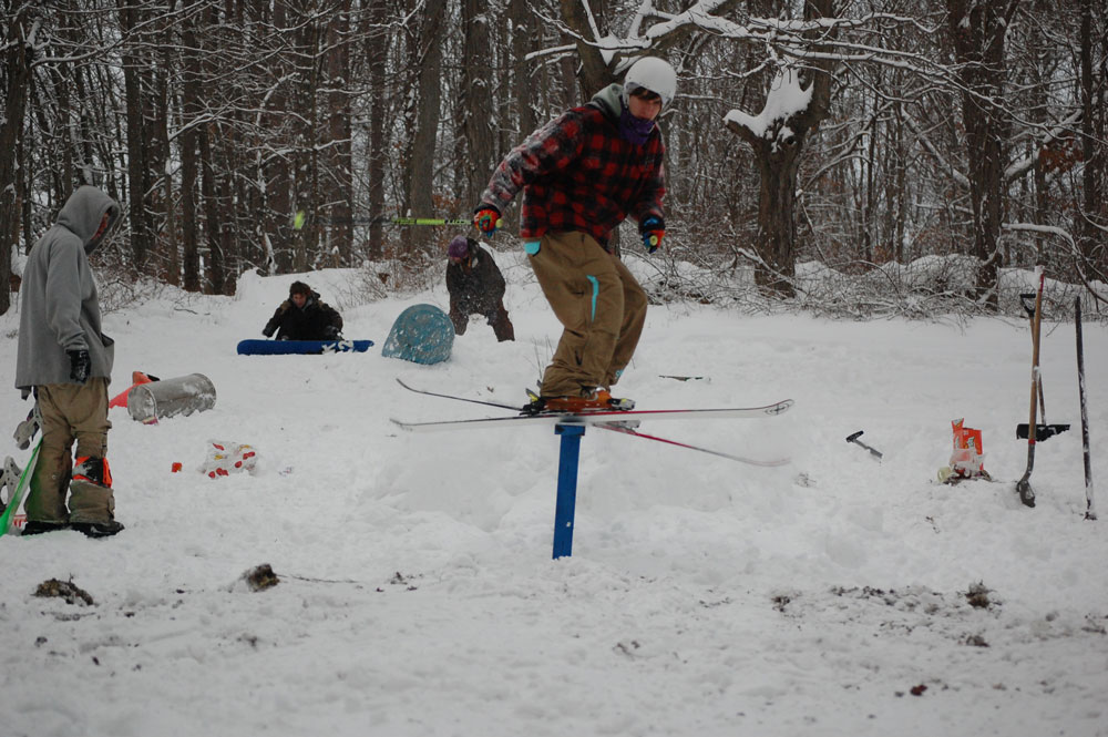 Back yard rail slide