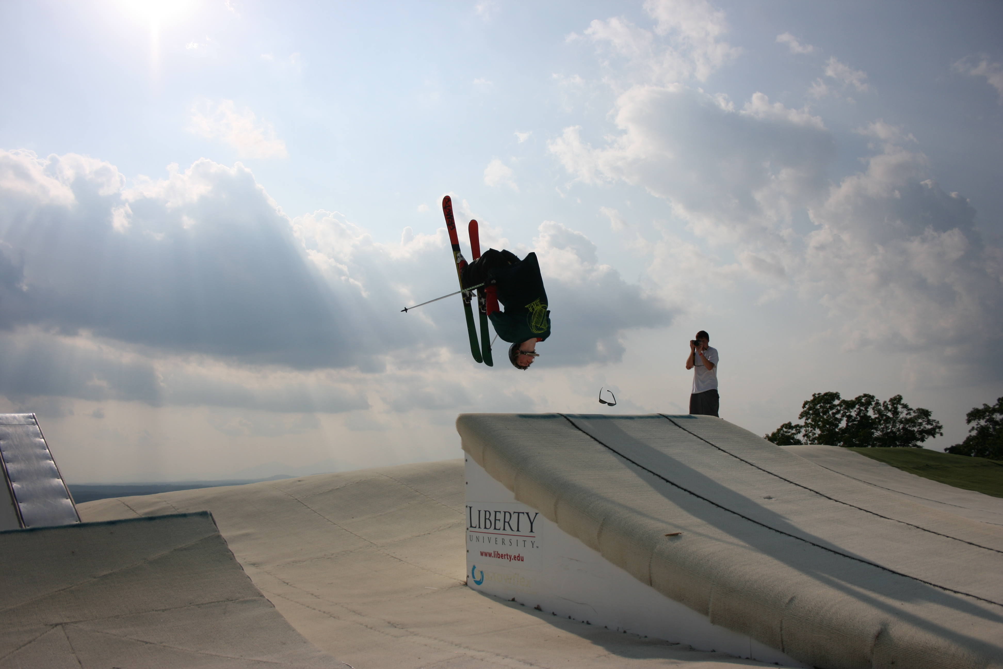 Backflip at Snowflex