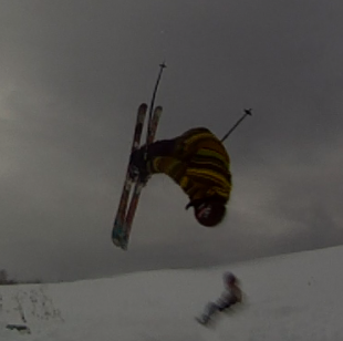 Backflip closeup