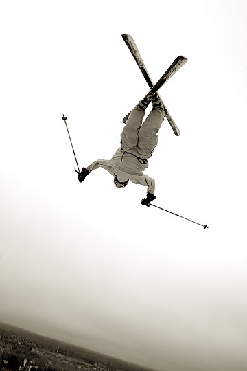 Backflip cross over photographer