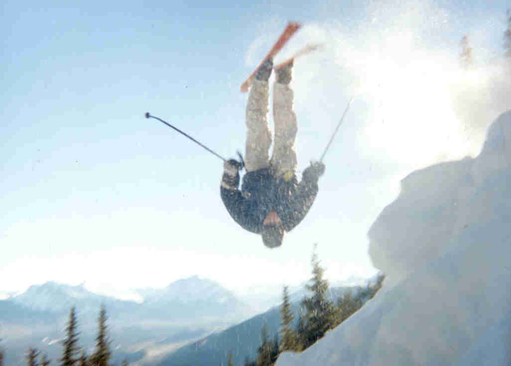 backflip...didn't land it.  Still cool though.