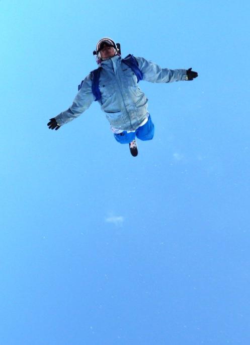 Backflip during work