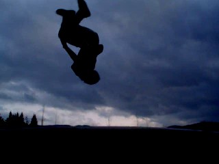 backflip in the dark-sick shot