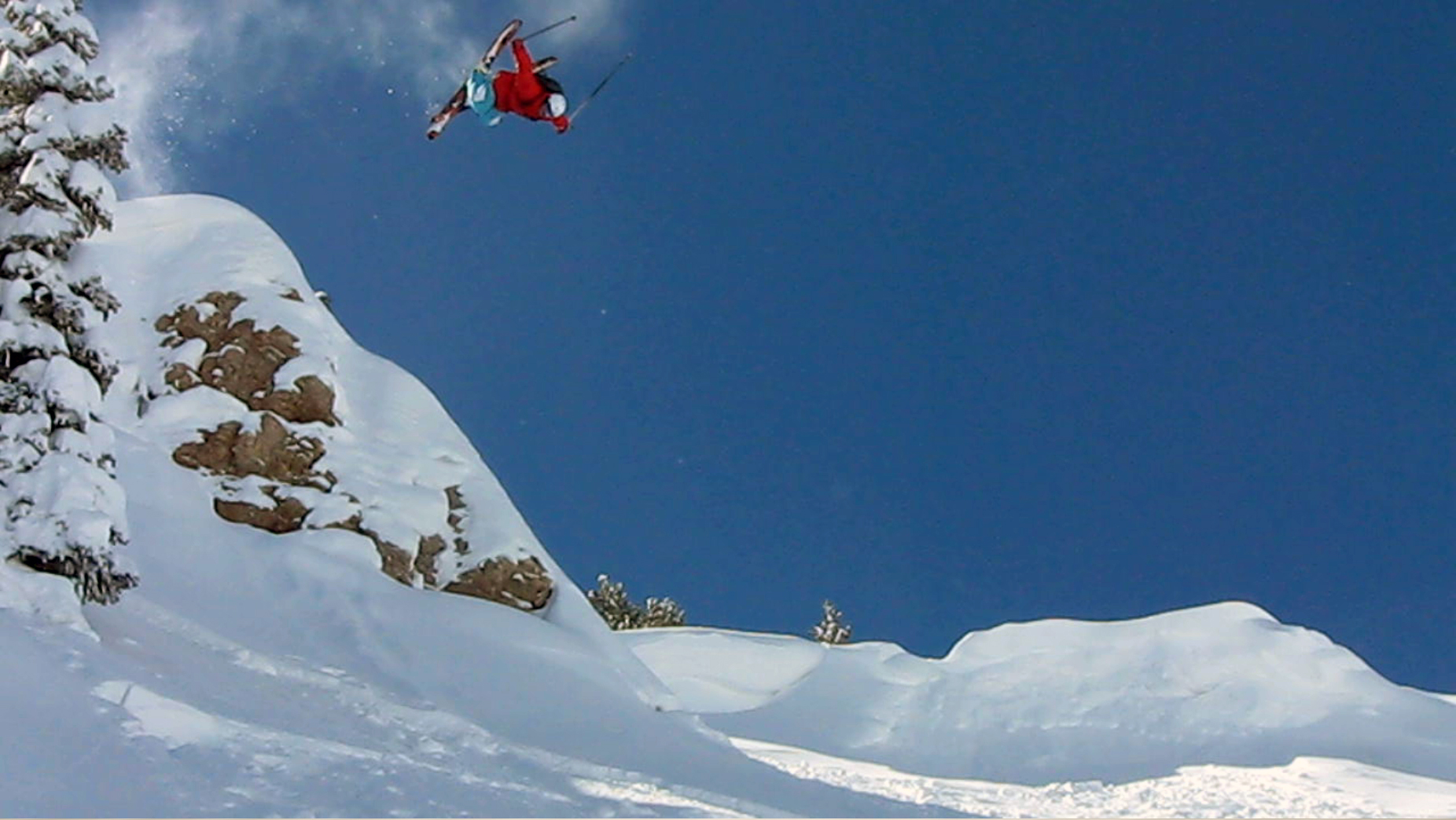 Backflip off of a cliff