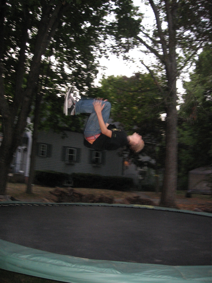 Backflip on the tramp