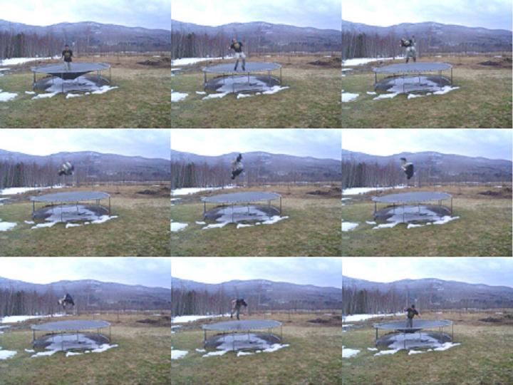 backflip sequence on tramp